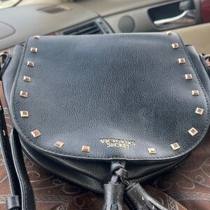 Victoria's Secret Black Studded Shoulder Bag